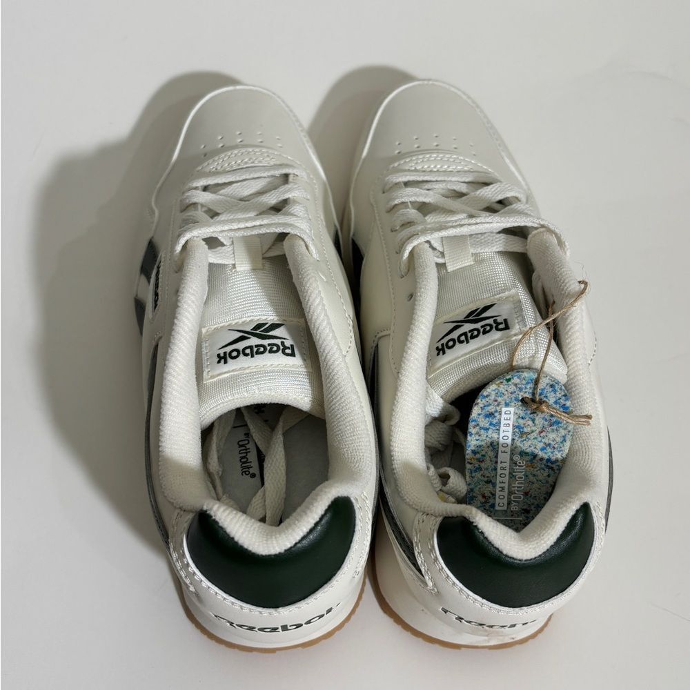 Reebok Harman Run Double Shoes Womens Classic White and Green Sneakers 7.5 - Picture 8 of 12